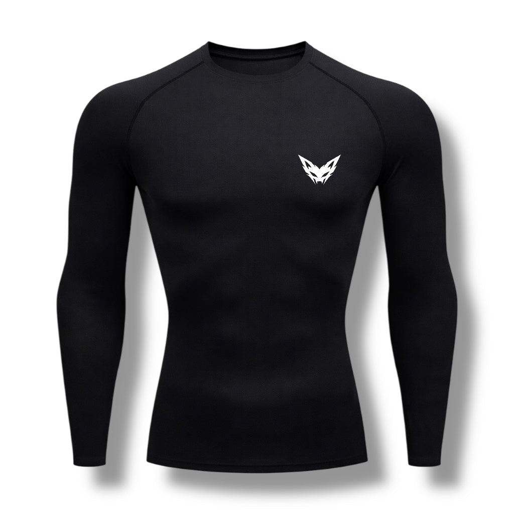 Vytro Sports Apex Long Sleeve Compression Top - Black