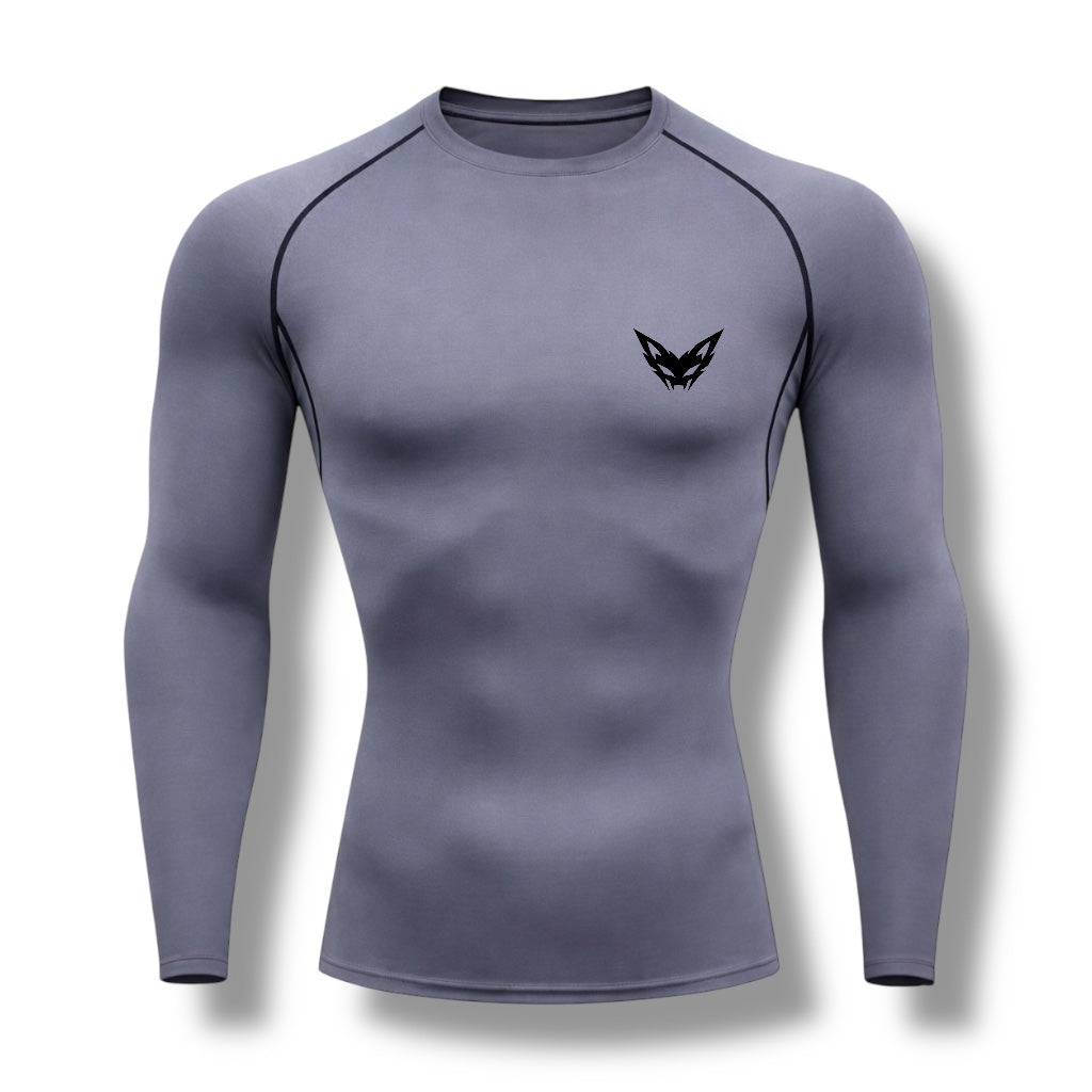 Vytro Sports Apex Long Sleeve Compression Top - Grey