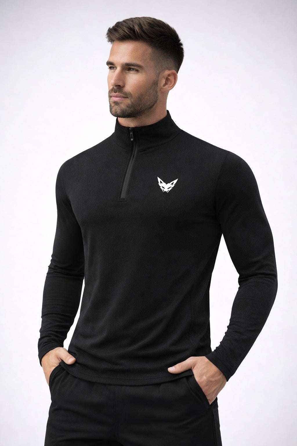 Vytro Sports Apex Running Half-Zip - Black