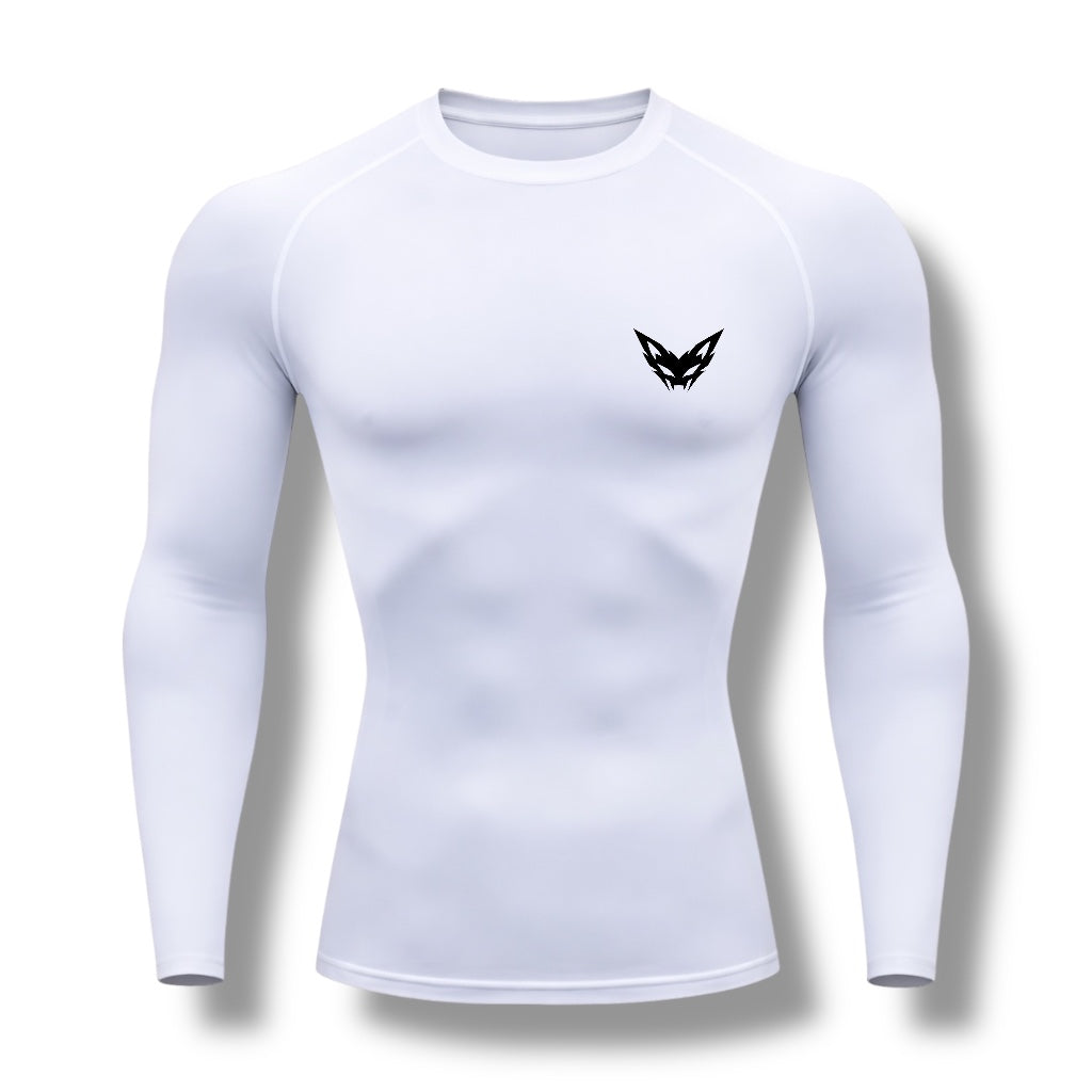 Vytro Sports Apex Long Sleeve Compression Top - White