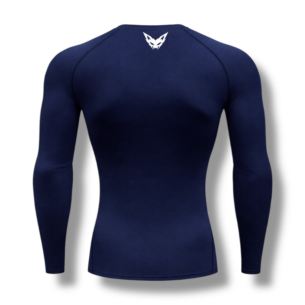 Vytro Sports Apex Long Sleeve Compression Top - Navy