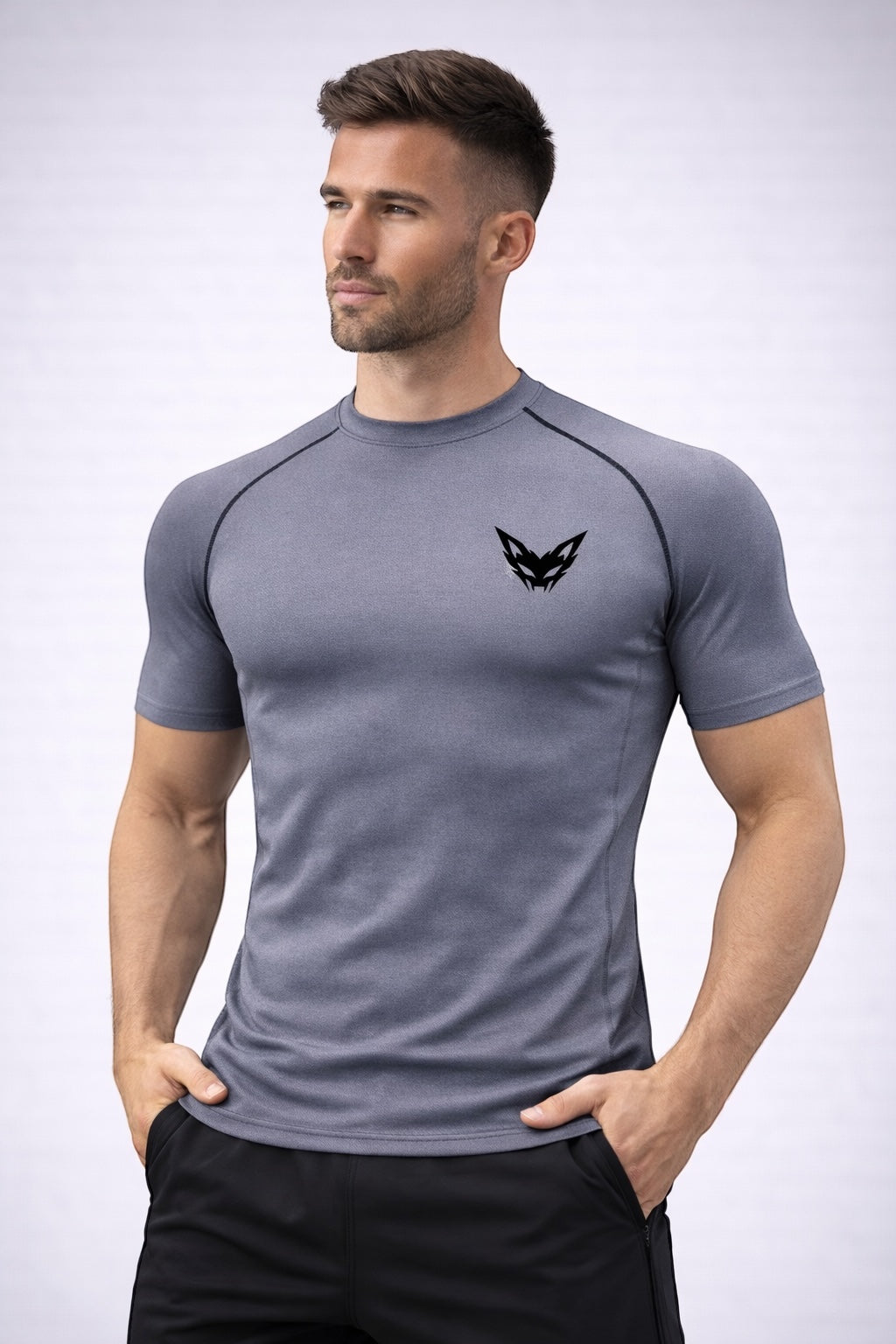 Vytro Sports Apex Compression T-Shirt - Grey