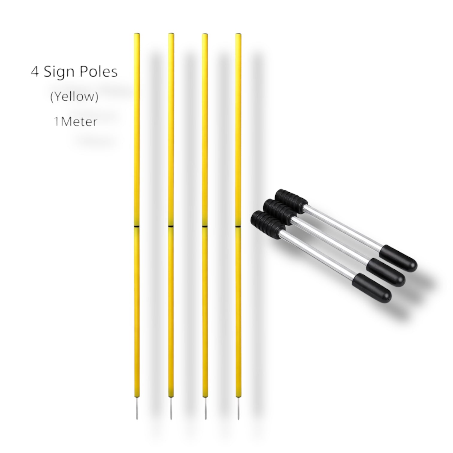 Vytro Sports Agility Poles 1m – Training Poles for Football &amp; Basketball (4-pack)