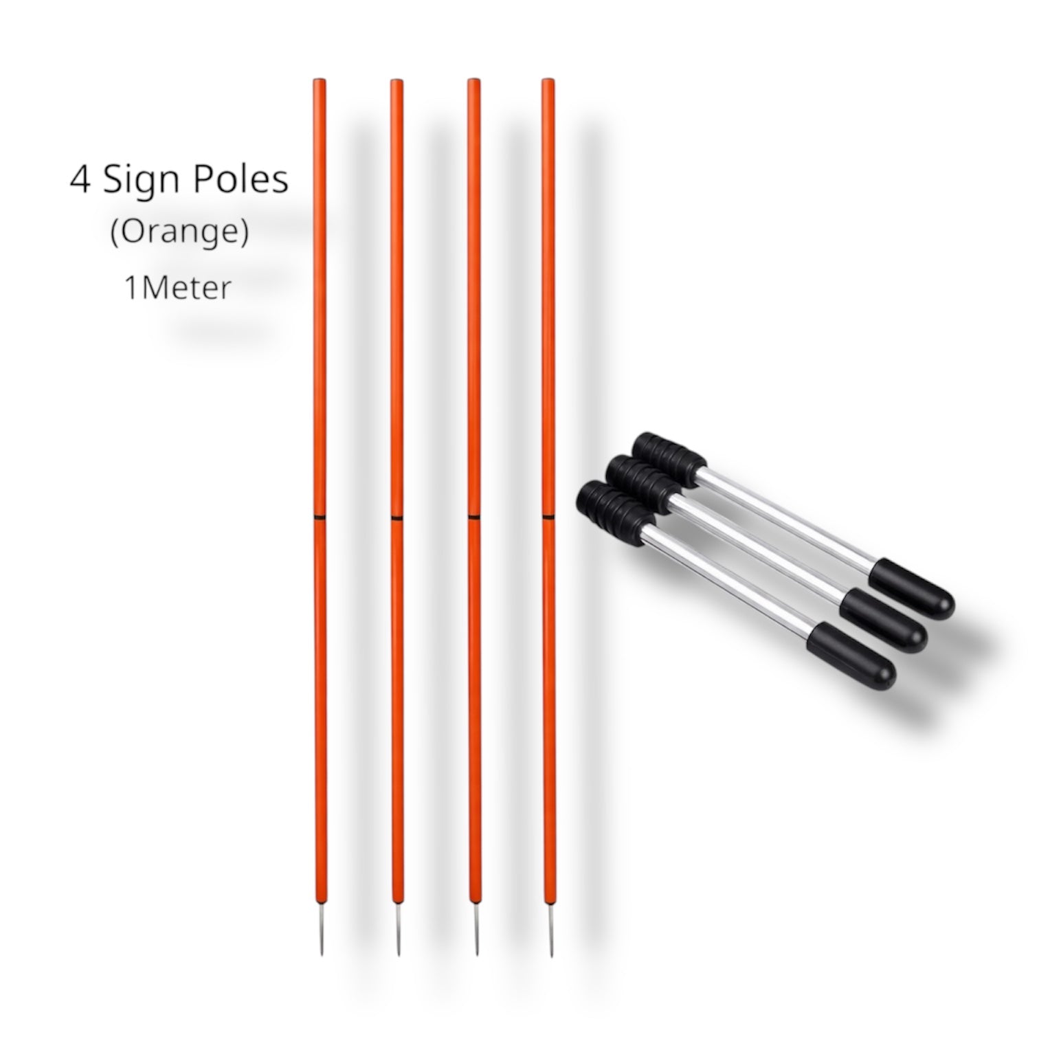 Vytro Sports Agility Poles 1m – Training Poles for Football &amp; Basketball (4-pack)