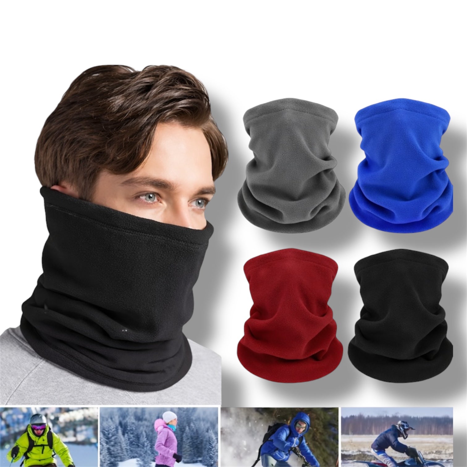 Vytro Sports Fleece Neck Warmer – Windproof neck warmer for training and winter use
